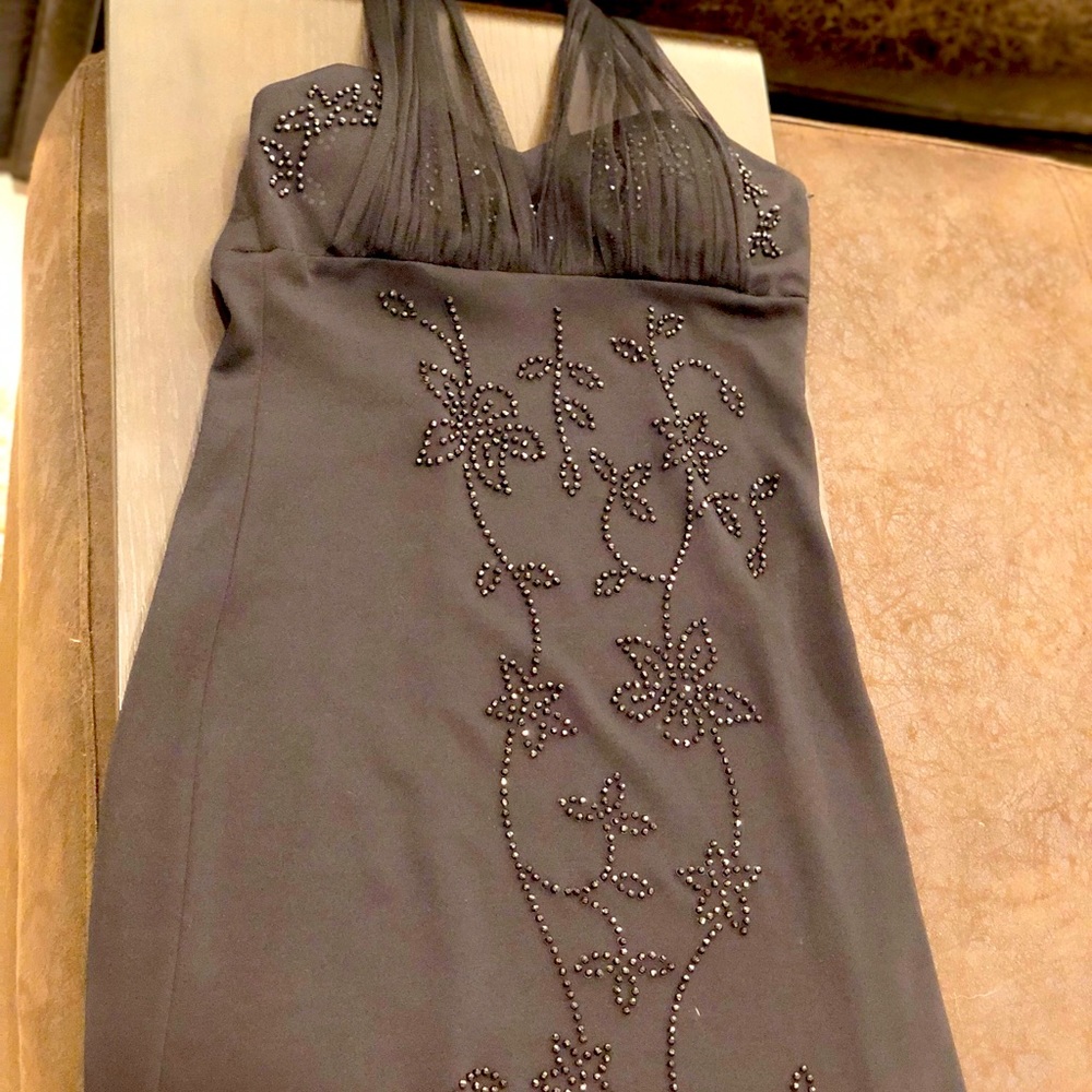 Short black dress. Lovely for a date night!
